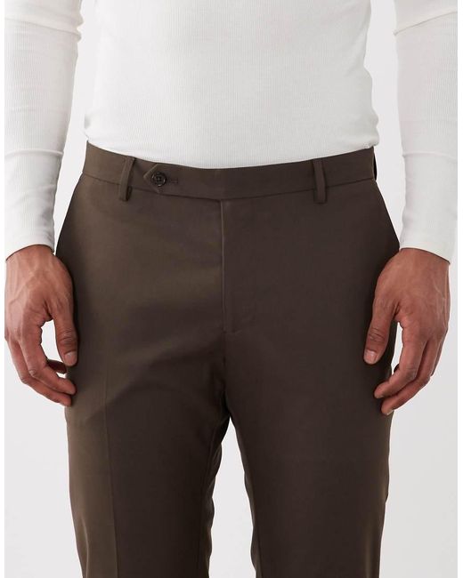 ASOS Brown Skinny Suit Pants for men
