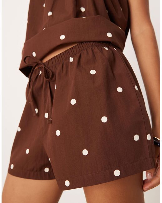 ASOS Brown – mikro-schlupfshorts