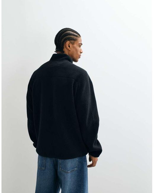 JJ Rebel Blue Borg Fleece Jacket for men