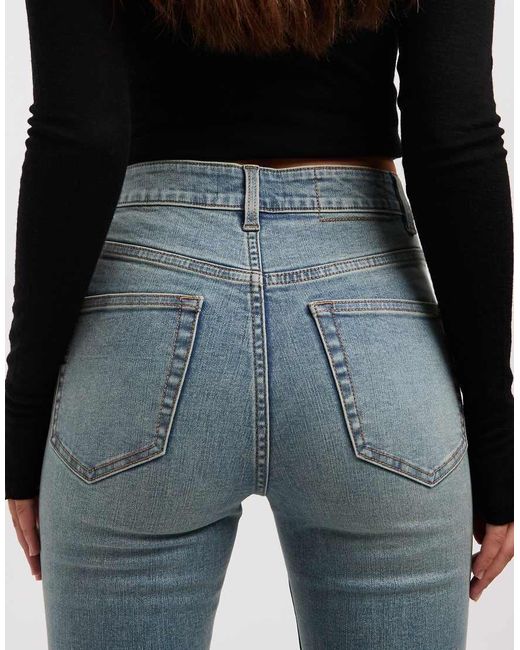 Miss Selfridge Blue Flare Jeans