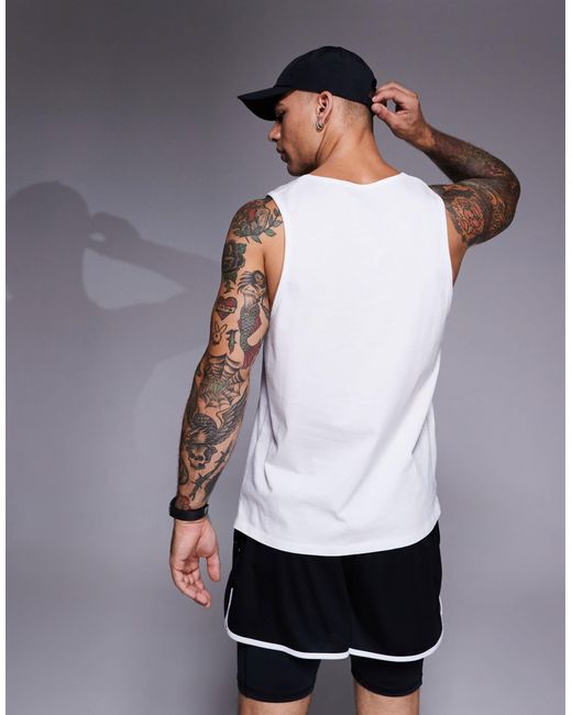 4505 Gray Running Cotton Vest With Quick Dry Finish for men