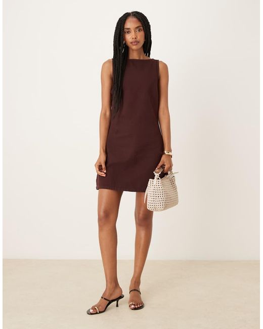 ASOS Purple Denim Mini Shift Dress