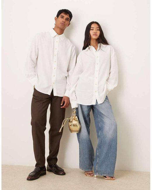 Sister Jane White Double Collar Shirt