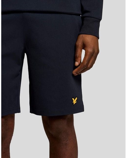Lyle & Scott Blue Mid Layers Fly Fleece Shorts for men