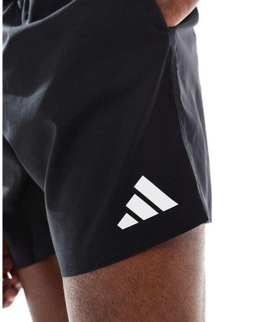 Adidas Originals Blue Adidas Training 5"" Swim Shorts for men