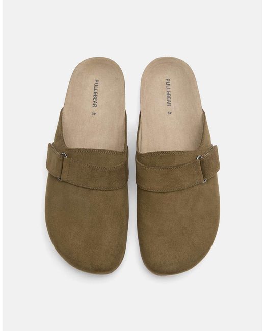 Pull&Bear – clogs in Brown für Herren