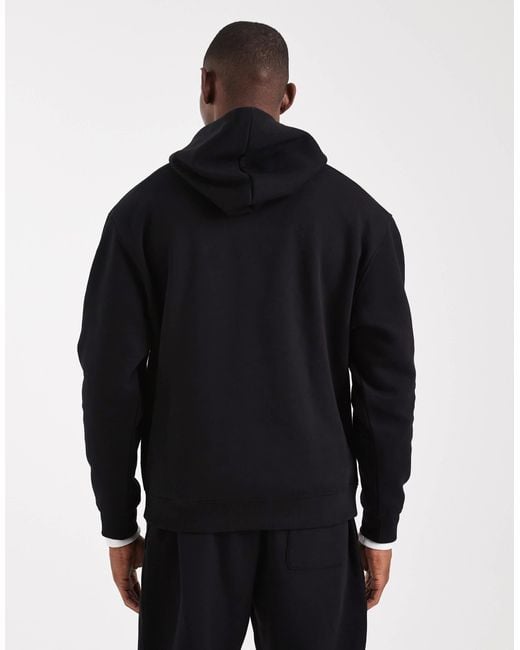 ASOS – essentials – 2er-pack kapuzenpullover und sweatshirt in Black für Herren