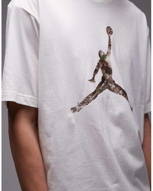 Nike Gray Real Tree Graphic T-Shirt for men