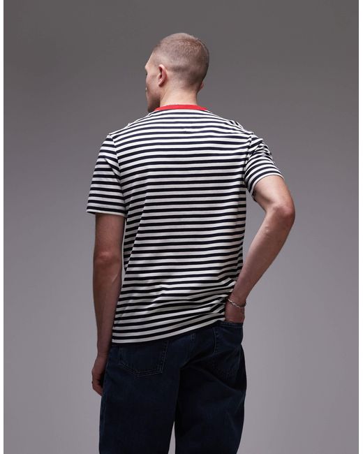 Tommy Hilfiger Gray Graphic Stripe T-shirt for men