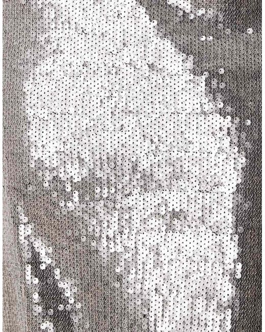 Mango Natural Micro Sequin Midi Skirt