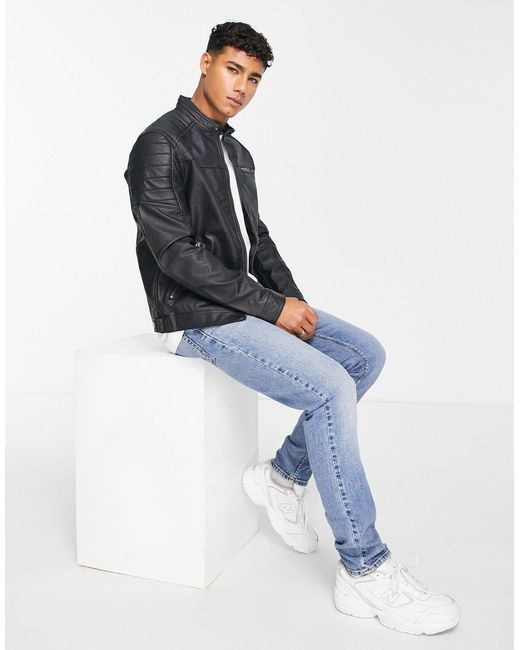 لا يصدق تزوج افرغ القمامة مضطرب لا شيئ 945 jack jones leather jacket -  socoproject.org