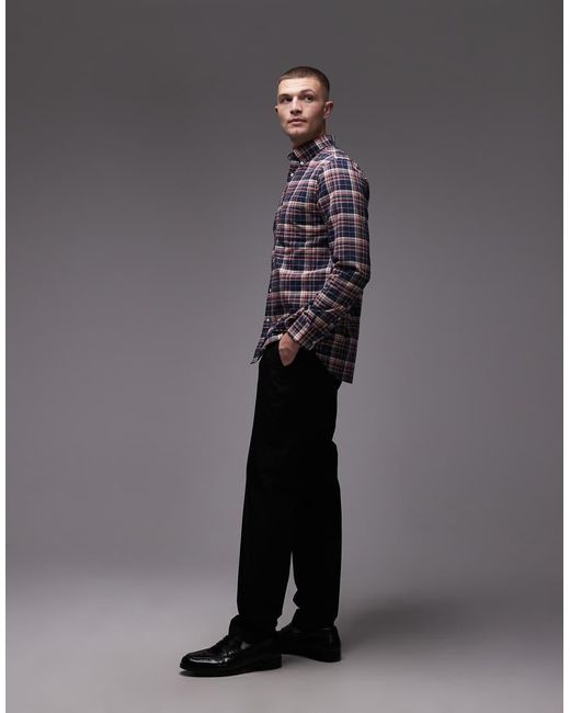 Tommy Hilfiger Gray Heritage Oxford Check Shirt for men