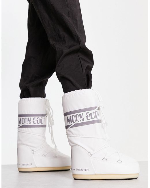 Icon - stivali al ginocchio impermeabili di Moon Boot in Bianco | Lyst