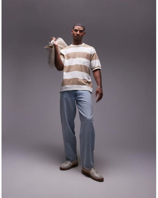 Levi's – pikee-t-shirt in Gray für Herren