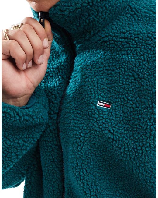 Veste teddy réversible effet color block Tommy Hilfiger pour homme en coloris Blue