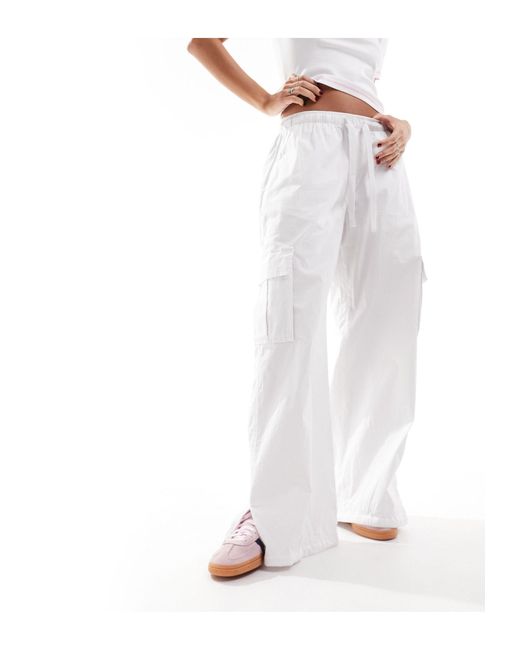 Cotton on - pantaloni cargo estivi comodi bianchi di Cotton On in White