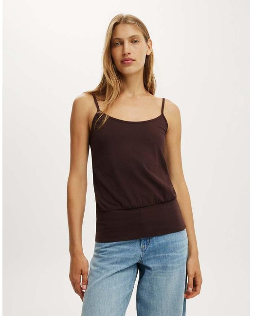 Cotton On Red Olivia Basque Cami