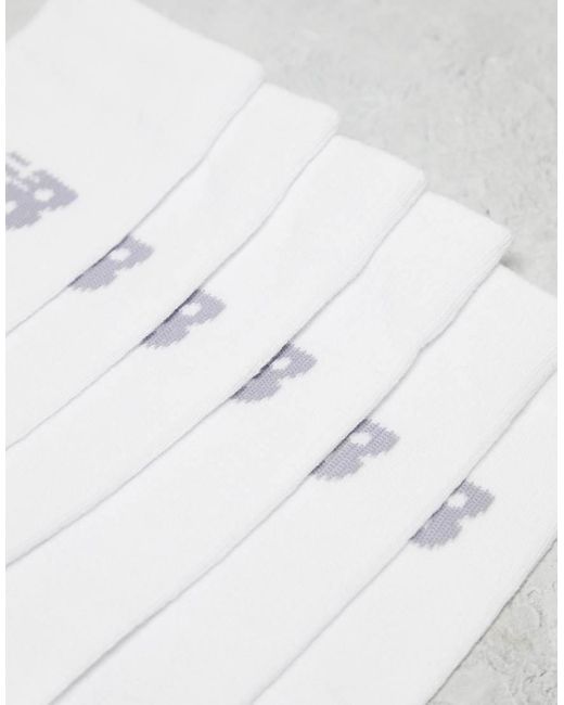 New Balance White Performance Crew Sock 6 Pack