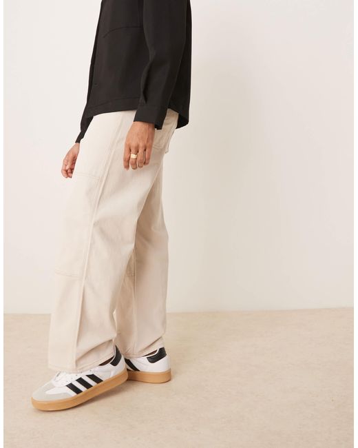 Pantalon charpentier baggy avec coutures contrastantes - beige Jack & Jones pour homme en coloris Natural