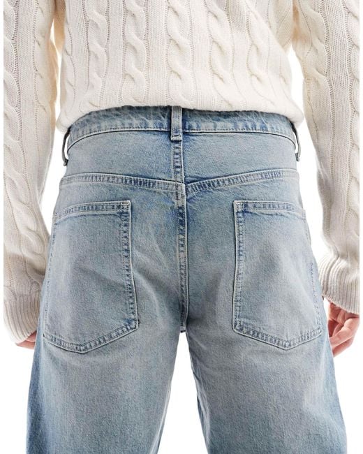 ASOS Blue Tapered Fit Jeans for men