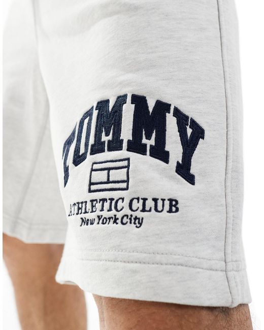 Tommy Hilfiger – basketball-shorts aus jersey in Blue für Herren