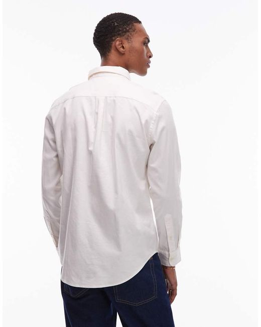 Tommy Hilfiger White Flannel Shirt for men