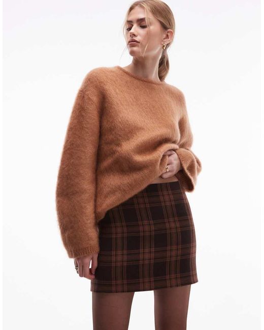 & Other Stories Brown Mini Skirt