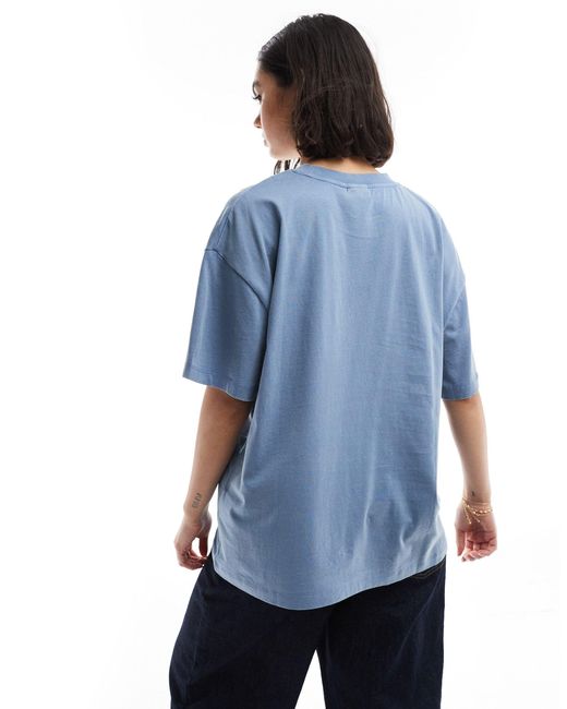 Camiseta extragrande con lavado azul ASOS de color Blue
