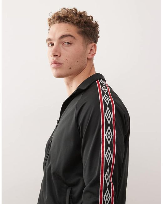 Umbro Black Taped Track Top for men