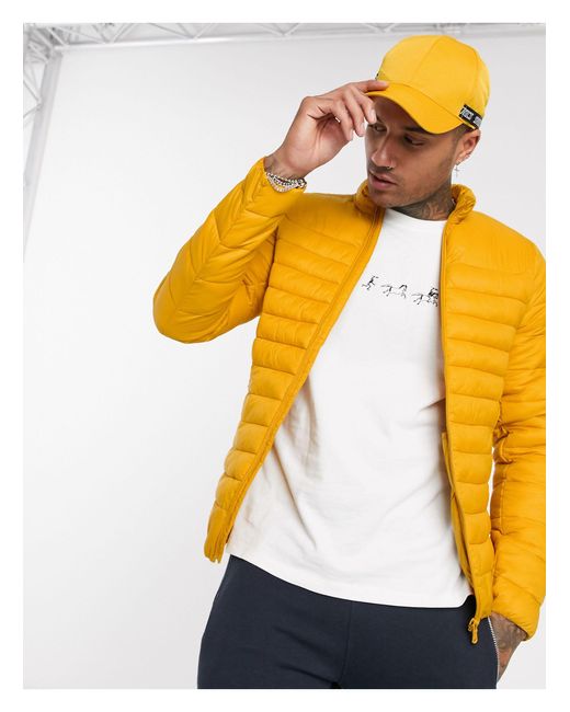 Yellow lightweight hotsell puffer jacket