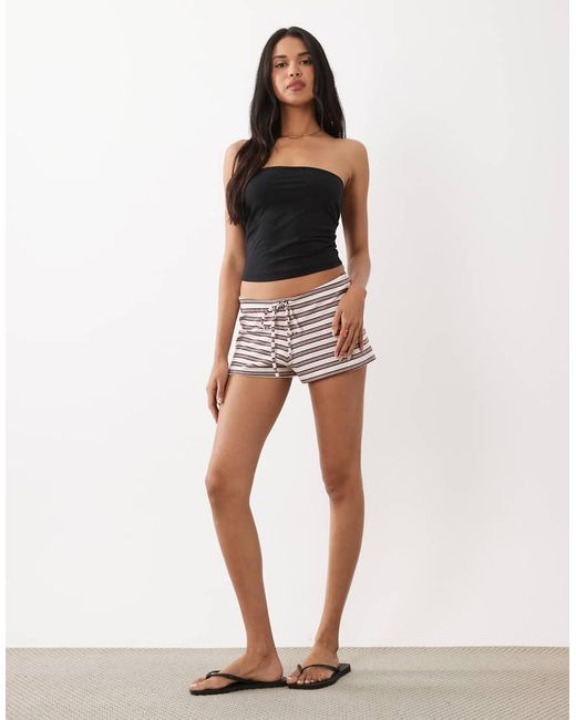 Gina Tricot Black Supersoft Drawstring Shorts