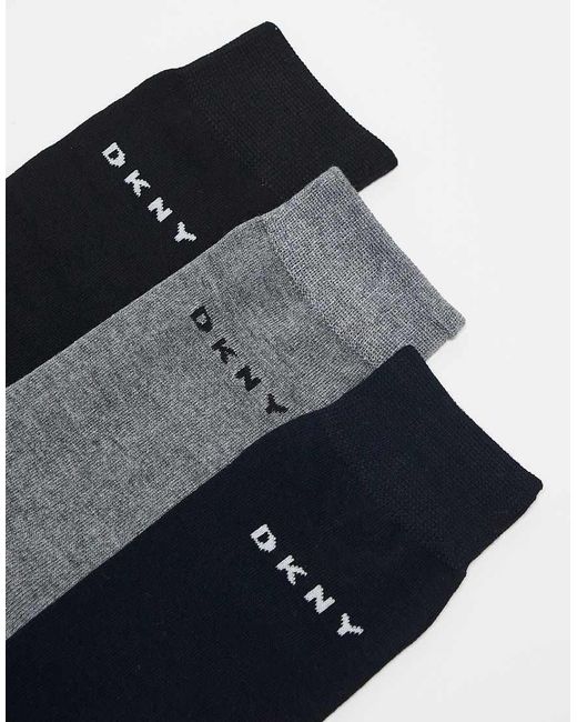 DKNY Blue 3 Pack Wall Socks for men