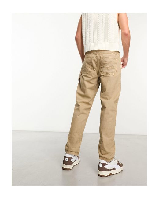 Cotton On Natural Relaxed Carpenter Pants for men