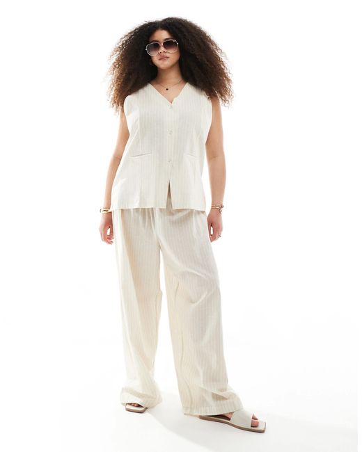 Esmee Curve White Esmée curve – exklusive weste mit streifen