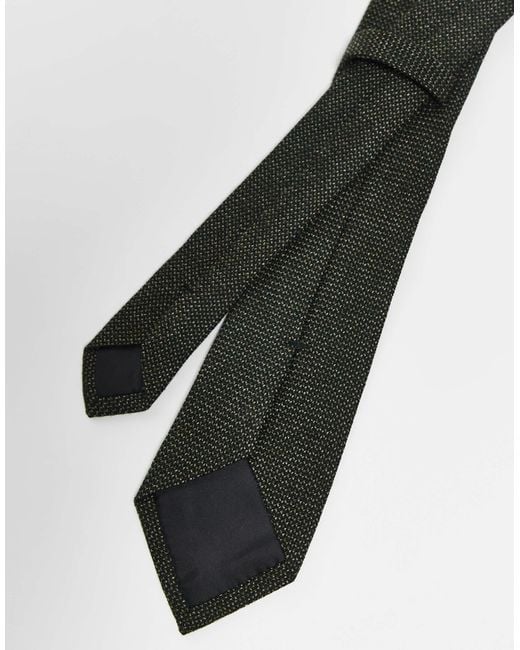 ASOS White Textured Tie for men