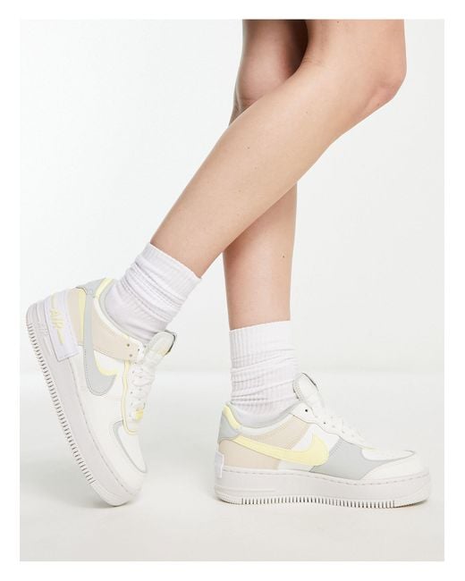 Nike Air Force 1 Shadow Trainers in White | Lyst Canada