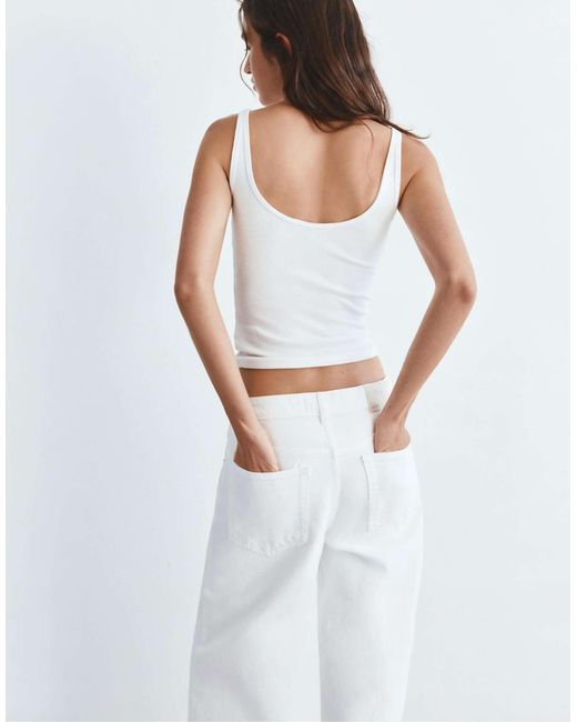 Débardeur en modal Pull&Bear en coloris White