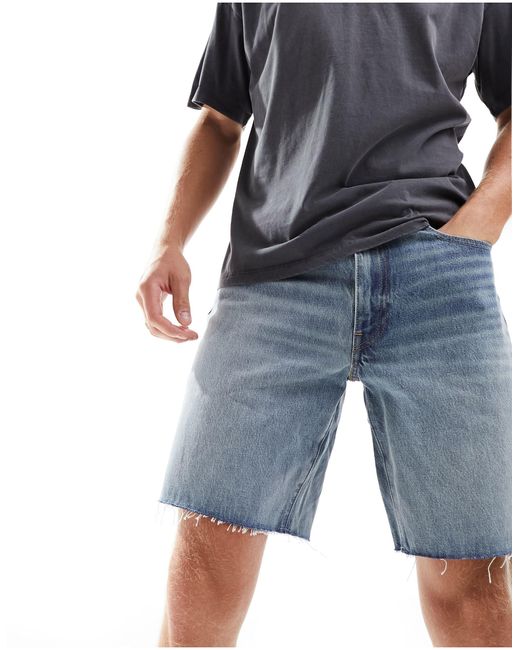 Levi's Blue 468 Stay Loose Denim Shorts for men