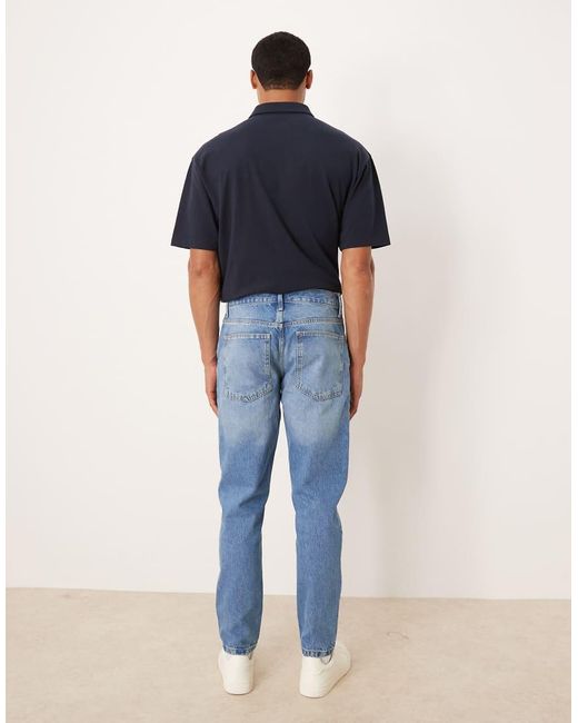 ASOS Blue Tapered Jeans for men