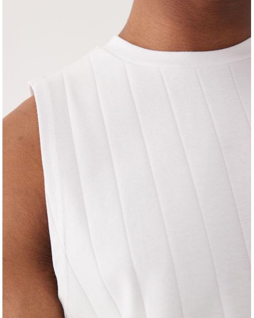 ASOS Natural Heavyweight Regular Fit Tank for men