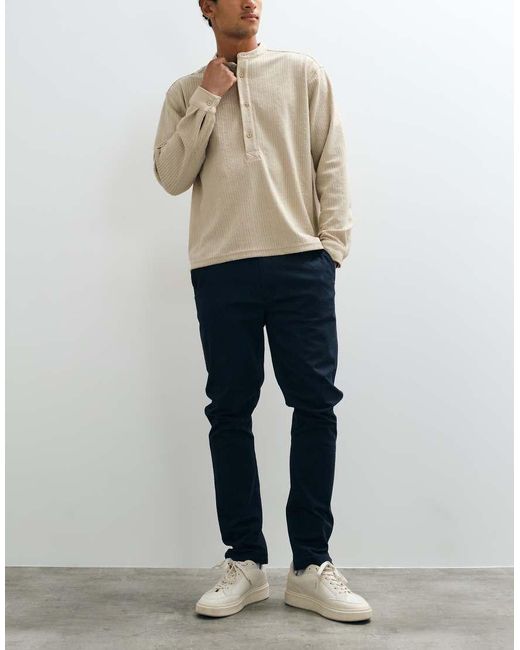 Threadbare Slim-Fit Broek in het Natural voor heren