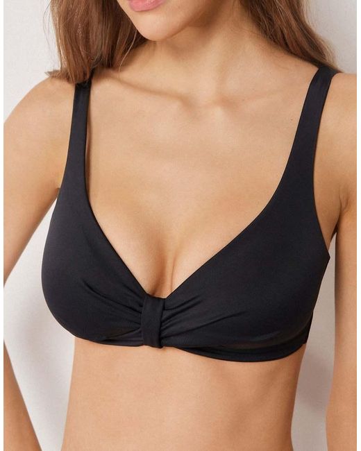 Calzedonia Black Fuller Bust Premium Sculpt Bikini Top