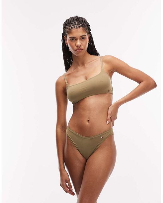 Tommy Hilfiger Brown Microfibre Essentials Bralet