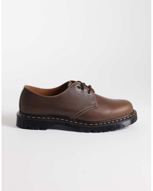 Dr. Martens Brown 1461 Ben 3 Eye Shoes for men