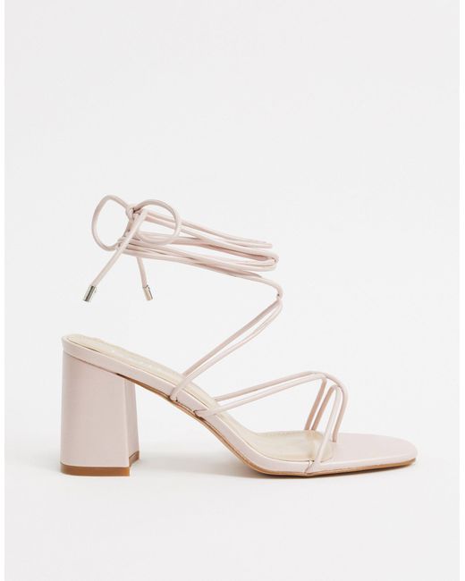 wide fit pink heeled sandals