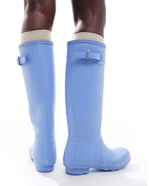 Hunter Blue Original Tall Wellington Boots