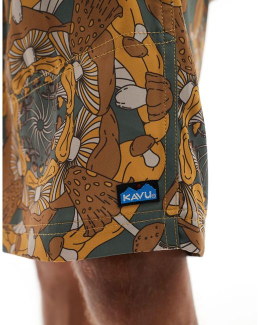 Kavu Multicolor Quick Dry River Printed Short With Uv Protection for men