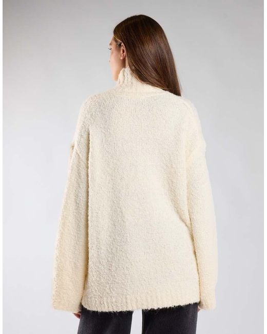 Glamorous Natural Relaxed Fit Wide-Sleeve Knit Jumper