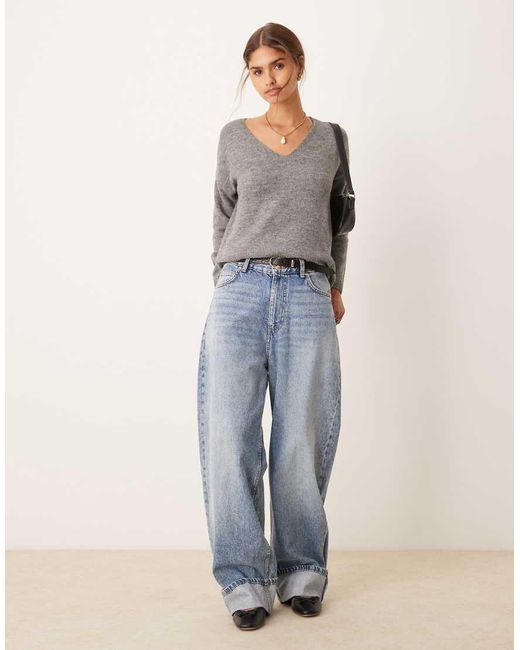 Jdy Gray V-neck Jumper