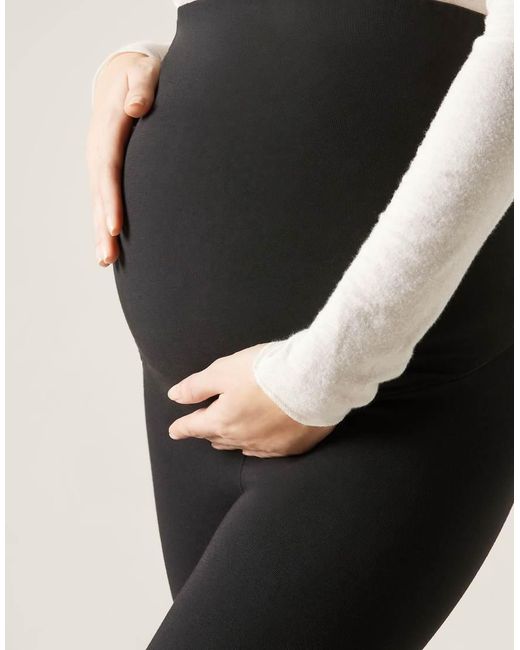 Calzedonia Black Cotton Maternity Leggings